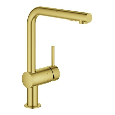 Grohe Spültisch-Einhebelmischer Minta 1/2", L-Ausl., ausz Dual-Br., C sr geb.