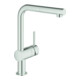 Grohe Spültisch-Einhebelmischer Minta 1/2", L-Ausl., herausz. Mouss., superst.-1