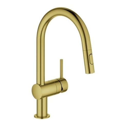 Grohe Spültisch-Einhebelmischer Minta C sr geb., herausz. Dual-Brause, C-Ausl