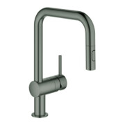 Grohe Spültisch-Einhebelmischer Minta h grap g, herausz. Dual-Brause, U-Ausl.