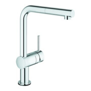 Grohe Spültisch-Einhebelmischer Minta Touch 1/2", L-Ausl., ausz. Mousseurausl., chr