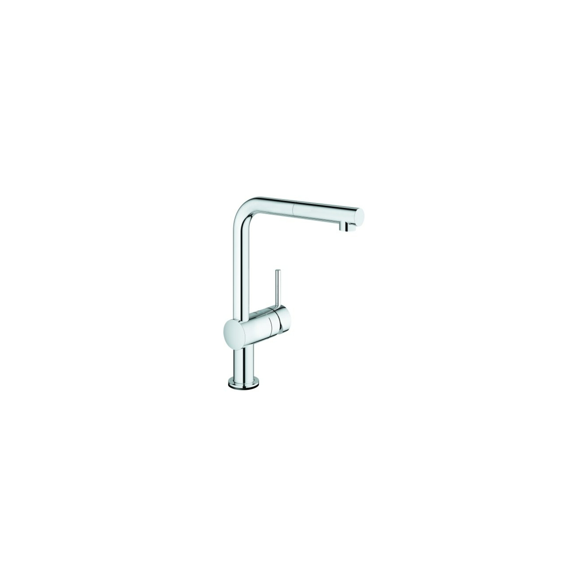 Grohe Spültisch-Einhebelmischer Minta Touch 1/2", L-Ausl., ausz. Mousseurausl., chr