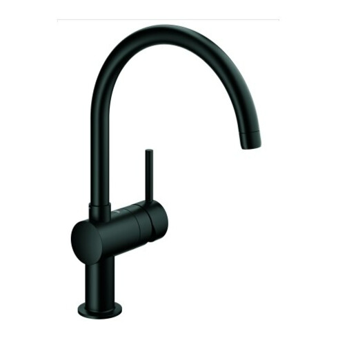 Grohe Spültisch-Einhebelmischer Minta vel. bl, schwenkb. Rohrausl, C-Auslauf