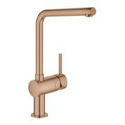 Grohe Spültisch-Einhebelmischer Minta warm suns geb., schwenkbarer L-Auslauf