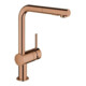 Grohe Spültisch-Einhebelmischer Minta warm suns, herausz. Dual-Brause, L-Ausl.-1