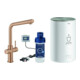 Grohe Spültisch-Einhebelmischer Red Duo L-Ausl., m Boiler Gr M, w. suns geb.-1