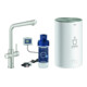 Grohe Spültisch-Einhebelmischer Red Duo supersteel, M-Size, mit Boiler-1