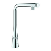 Grohe Spültischmischer Zedra SmartC herausz. Ausl. mit Laminarstrahl, chrom