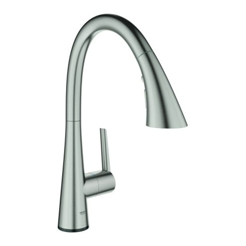 Grohe Spültischmischer Zedra SmartC superst., herausz. Br., el, Batterie