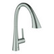 Grohe Spültischmischer Zedra SmartC supersteel, herausziehbare Brause-1