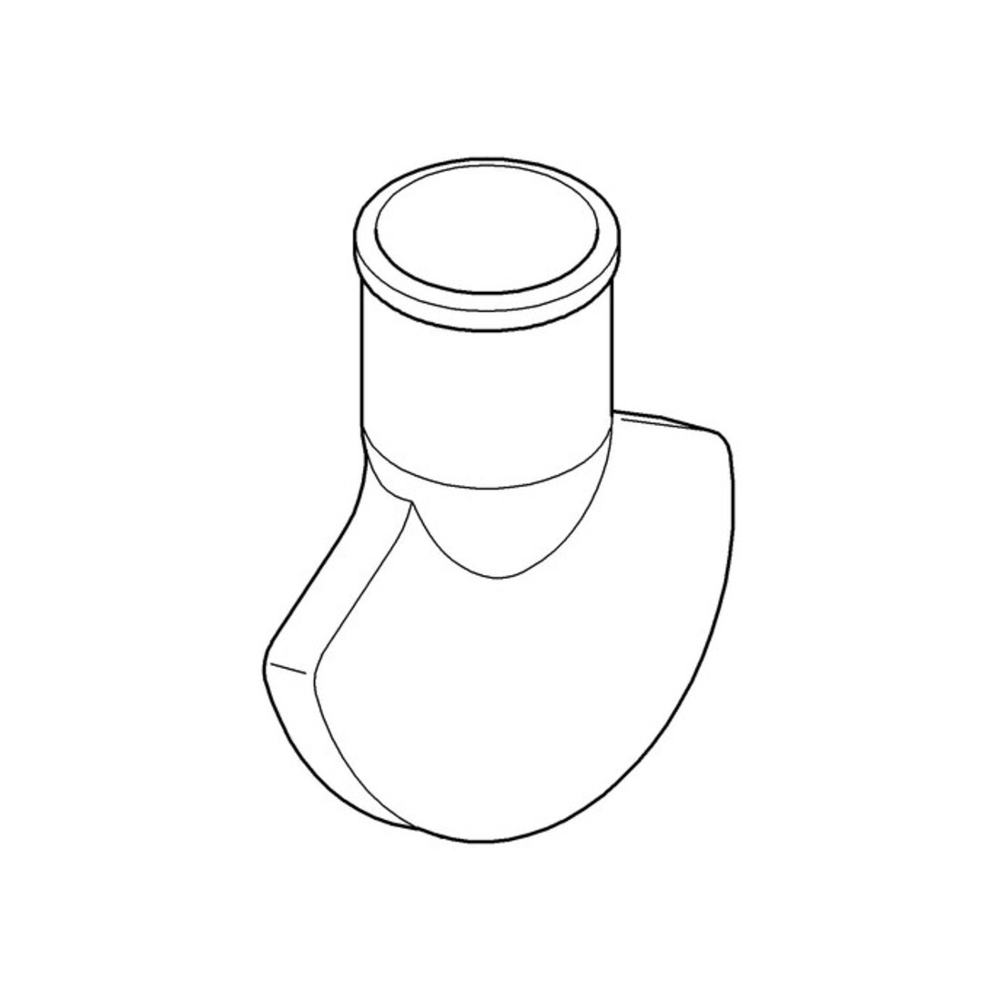 Grohe Spülwasserverteiler 42039 chrom für Druckspüler 37152