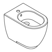 Grohe Stand-Bidet Essence Keramik alp-we PureGuard, 1 HL mit Überlauf-3