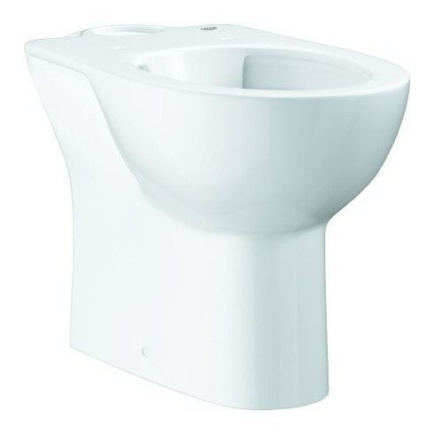 Grohe Stand-WC-Kombination Bau Keramik alp-we, spülrandlos, Abgang waagerecht