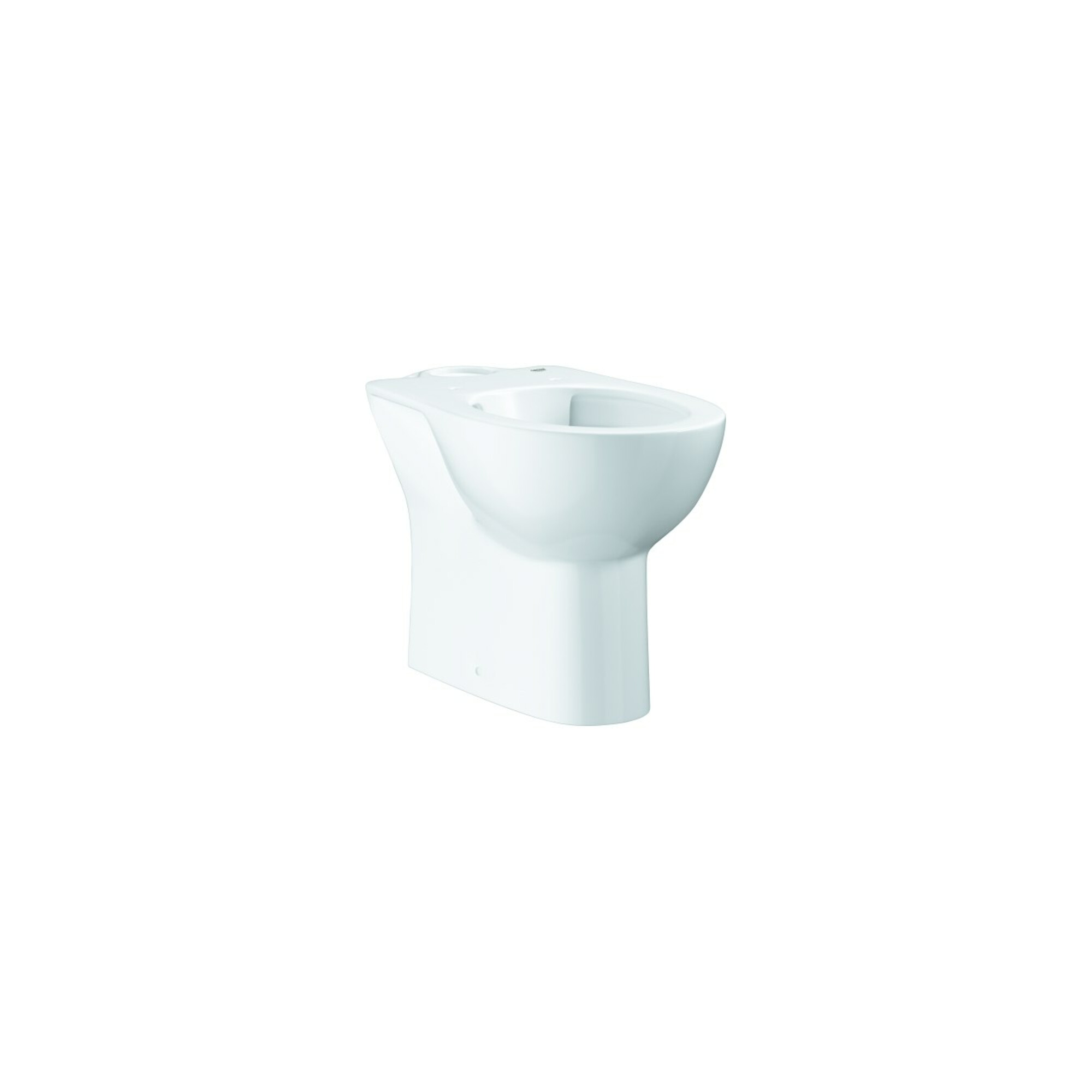 Grohe Stand-WC-Kombination Bau Keramik alp-we, spülrandlos, Abgang waagerecht