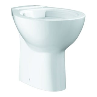 Grohe Stand-WC, Tiefspüler Bau Keramik spülrandlos, Abgang senkrecht, alpinweiß