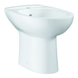 Grohe Standbidet Bau Keramik alp-we, 1 HL m ÜL, mit Befestigungsset