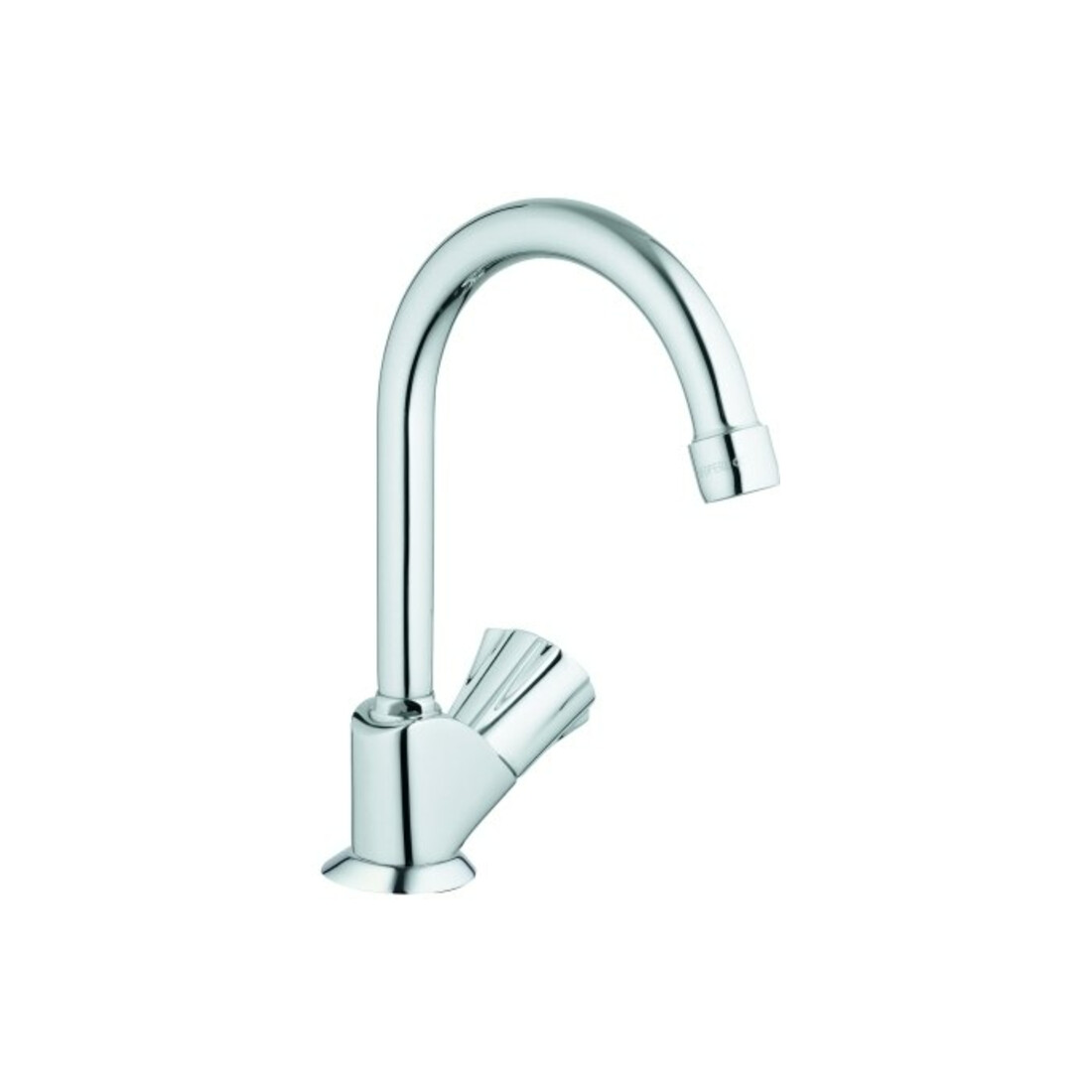 Grohe Standventil Costa chr, schwenkb. Rohrausl, Markierung blau