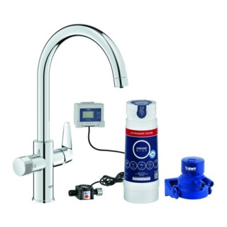 Grohe Starter Kit Blue Pure BauCurve 30582 C-Bec filtre US chromé