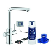 Grohe Starter Kit Blue Pure Minta 30591 L-Ausl. azb. Mous. S-Filter chrom