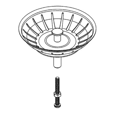 Grohe Stopfen 42576 für Küchenspüle edelstahl
