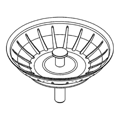 Grohe Stopfen 42580 für Küchenspüle edelstahl