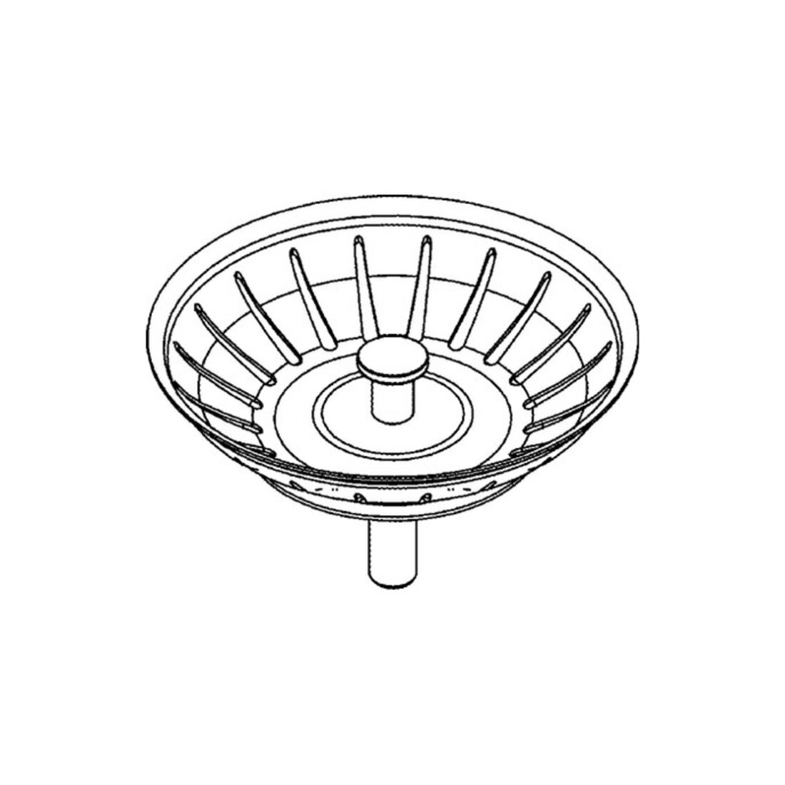 Grohe Stopfen 42580 für Küchenspüle edelstahl