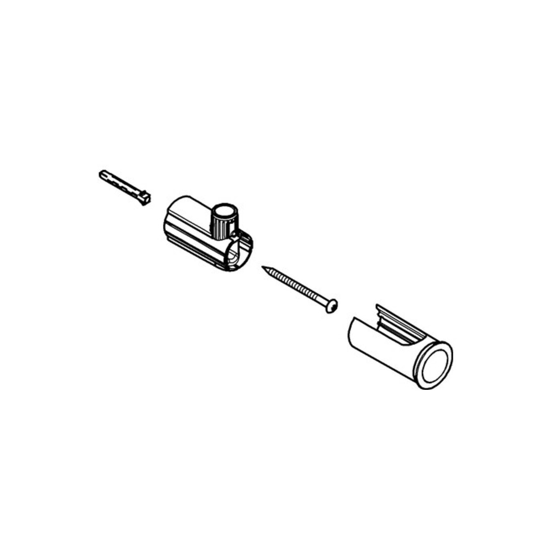 Grohe Support de barre de douche 48092 chrome