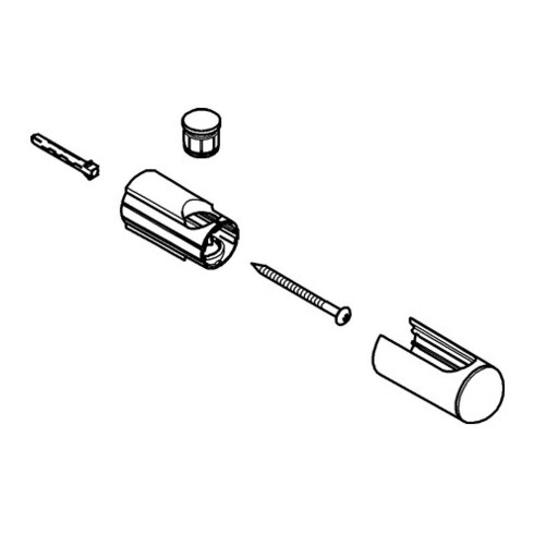 Grohe Support de barre de douche 48100 pour barres de douche Ø 22 mm supersteel