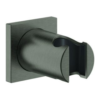 Grohe Support de douchette Rainshower n verrouillable, rosace angulaire, graphite mat