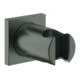 Grohe Support de douchette Rainshower n verrouillable, rosace angulaire, graphite mat-1