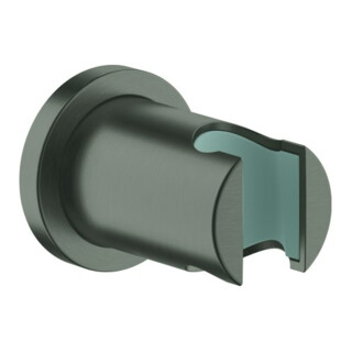 Grohe Support de douchette Rainshower non réglable, rosace ronde, graphite mat
