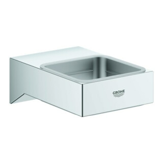 Grohe Support Selection Cube chromé, pour verre, distributeur/porte-savon