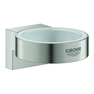 Grohe Support Selection supersteel, pour verre et distributeur de savon