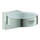 Grohe Support Selection supersteel, pour verre et distributeur de savon-1