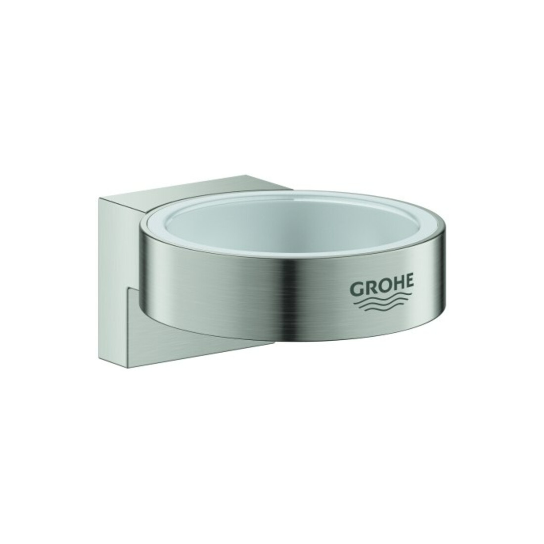 Grohe Support Selection supersteel, pour verre et distributeur de savon