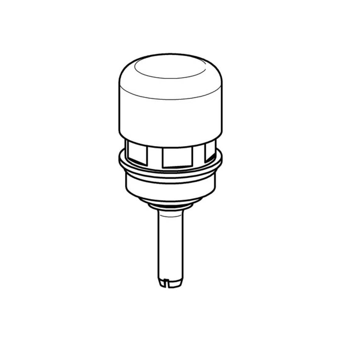 Grohe Surface-Montage-Umschalter 440028 pour robinets Eichelberg jusqu'à 1997 chrome