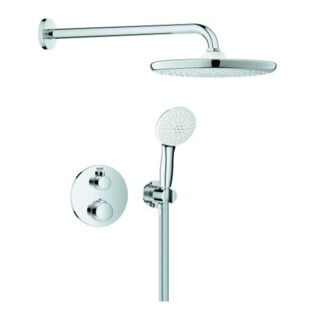Grohe Système de douche encastré Grohtherm 103996 rond 2 ASV pour cadre de douche Mono chrome
