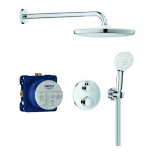 Grohe Système de douche encastré Grohtherm 34872 avec FMS rond/SmartBox/Tête/Brause chromé