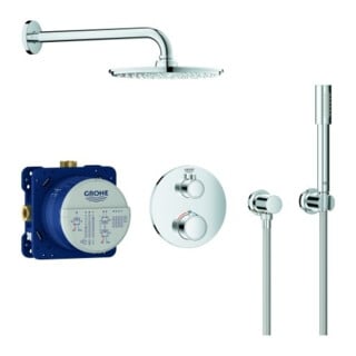 Grohe Système de douche encastré Grohtherm avec thermostat encastré, chrome