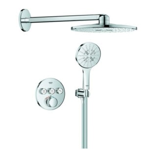 Grohe Système de douche encastré Grohtherm SC 103997 rond 3 ASV pour cadre de douche Duo chrome