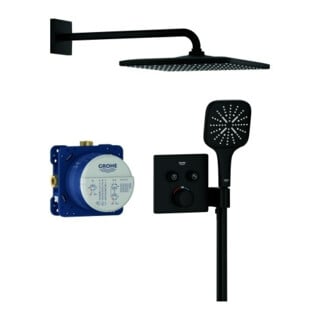 Grohe Système de douche encastré Grohtherm SmartControl 34865 THM coin forme 2 ASV noir fantôme