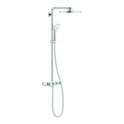 Grohe Système de douche Euphoria SmartC 310 Duo blanc, thermostat AP, bras pivotant 45 cm