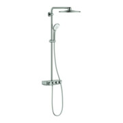 Grohe Système de douche Euphoria SmartC 310 Duo inox, thermostat AP, bras pivotant 45 cm