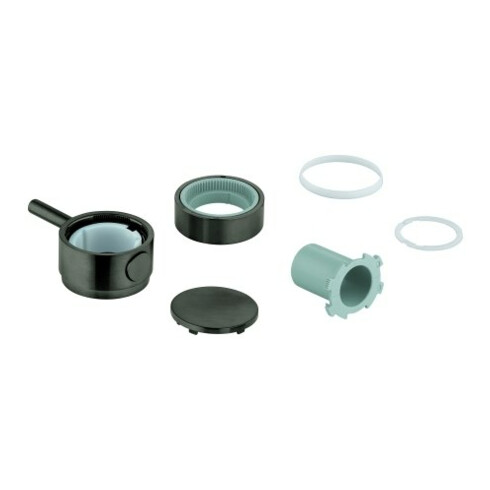 Grohe Temperaturwählgriff 49089 rund für THM-FMS hard graphite gebürstet