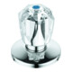 Grohe Tête 11544 3/4" pour robinets encastrés Poignée brillante Marquage bleu chrome-1