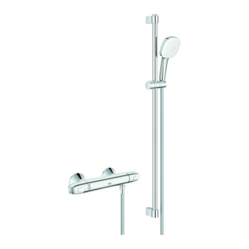 Grohe Thermostat-Brausebatterie Grohtherm 1000 34824_5 mit Brausegarnitur 900mm chrom