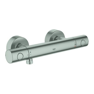 Grohe Thermostat-Brausebatterie Grohtherm 1000 Cosmopolitan supersteel, DN 15, Wandmontage