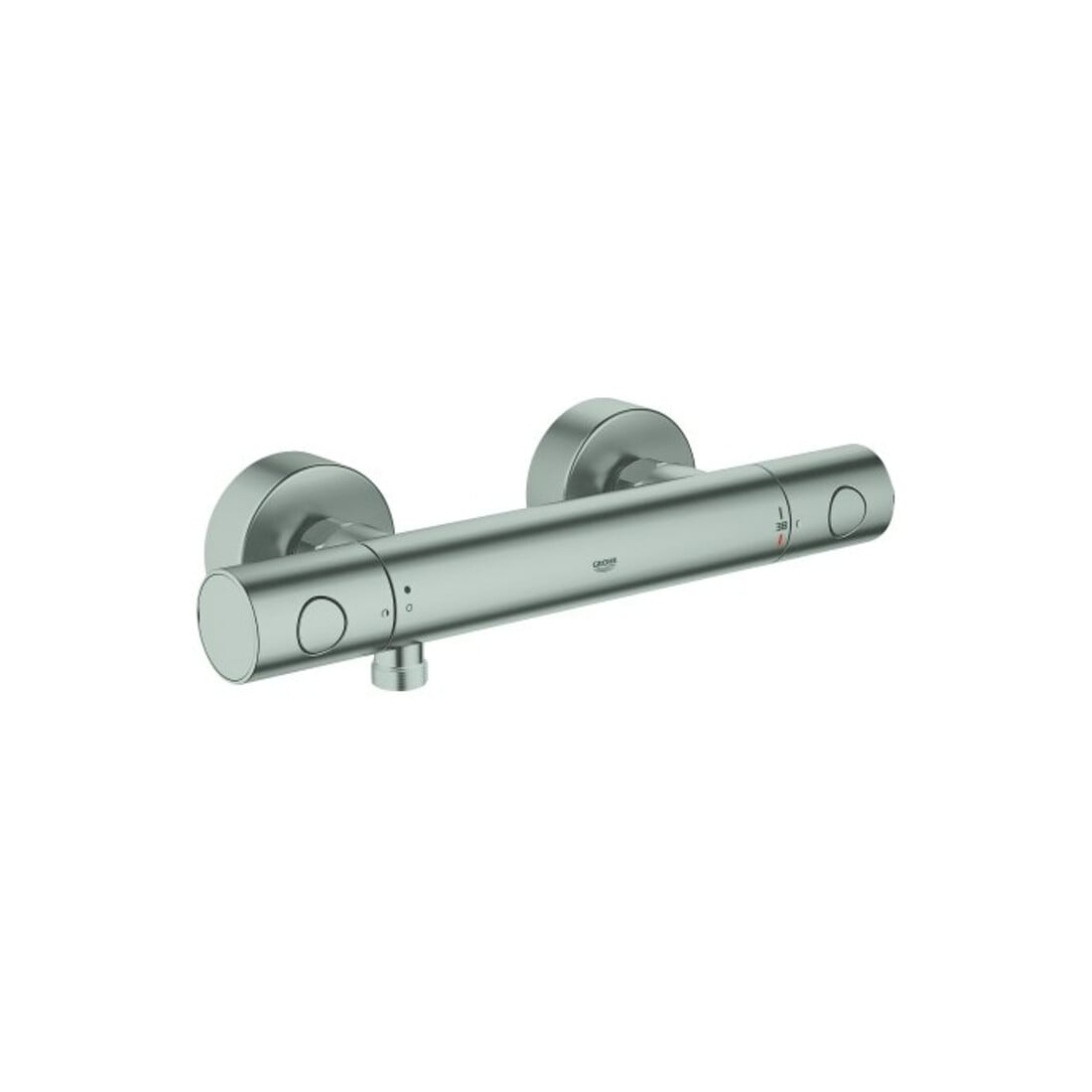 Grohe Thermostat-Brausebatterie Grohtherm 1000 Cosmopolitan supersteel, DN 15, Wandmontage