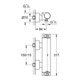 Grohe Thermostat-Brausebatterie GROHTHERM 2000 DN 15, Wandmontage chrom-5