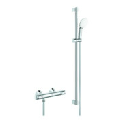 Grohe Thermostat-Brausebatterie Grohtherm 500 34797_1 mit Brausegarnitur 900mm chrom